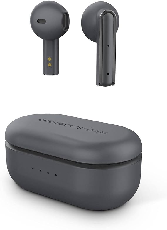 Energy Sistem Earphones True Wireless Style 4 Stone (Auriculares Inalámbricos True Wireless Stereo, Compact Design, Long Battery Life, App Tuya) - Gris