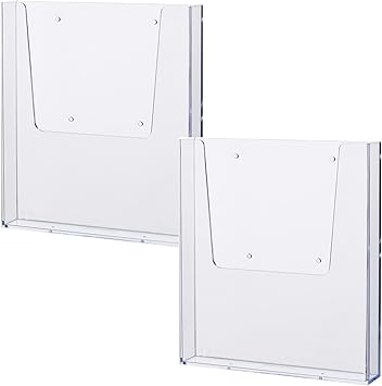 helit H2350202-2 - Prospekthalter Wand the help wall DIN A4, 2 Stück, transparent