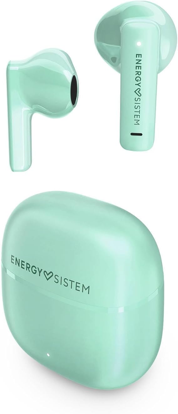 Energy Sistem StreetMusic – Auriculares True Wireless (plástico Reciclado, 20 Horas de batería, diseño Compacto, Driver 13mm, micrófono, Voice Assistant)