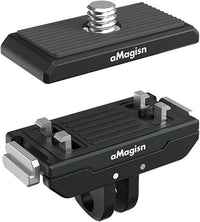 LICHIFIT Soporte magnético de liberación rápida + soporte de extensión de tornillo de 1/4 pulgadas para Insta360 Ace/Ace Pro para Insta360 X4/X3 para cámara GoPro Hero 12/11, accesorios de adaptador
