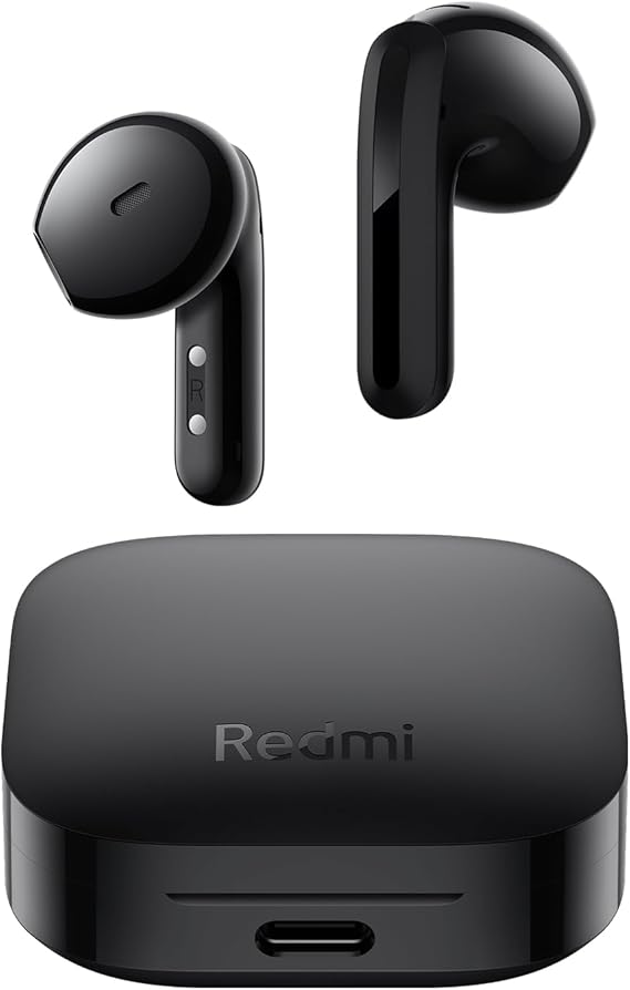 XIAOMI Redmi Buds 6 Active - Auriculares inalámbricos, cancelación de Ruido, Ligeros, hasta 36 Horas de autonomía, Bluetooth 5.4, Negro (Versión ES)
