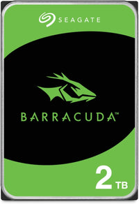 Seagate BarraCuda 2TB, Disco Duro Interno, HDD, 3.5 Pulgadas, SATA 6 GB/s, 7200 RPM, cache de 256 MB para computador de sobremesa y PC, embalagem aberta fácil, Rescue Services (ST2000DMZ08)