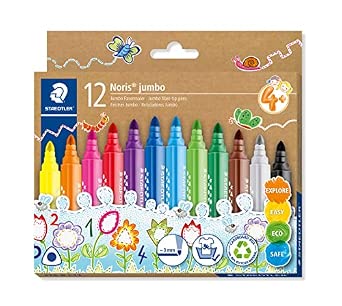 STAEDTLER Noris Jumbo 328-B Rotuladores – 12 colores, 3,0 mm