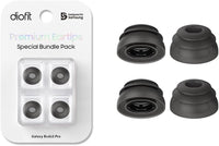 Almohadillas de alta calidad con múltiples bridas compatibles con Galaxy Buds3 Pro (negro, grande) diofit