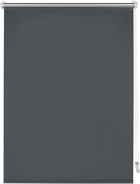 Deco Company Estor enrollable térmico sin taladrar, Montaje con pinza, Óptima reflexión de la luz, Ahorro energético, Opaco, Todas las piezas de montaje incluidas, Antracita, 55 x 150 cm, 1 unidad