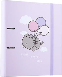 Grupo Erik Carpeta Anillas A4 Gato Pusheen Cat - Archivador 2 Anillas A4 Con Goma y Tapa Dura | Archivadores Escolares para Niños y Niñas
