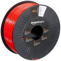 Amazon Basics Filamento para impresora 3D, plástico ABS, 1.75 mm, cinta de 1 kg, rojo