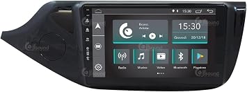 JF-039KCA-XDAB Autorradio de Ajuste Personalizado Compatible con Kia Ceed Brillante Android GPS Bluetooth WiFi Dab USB Pantalla táctil Full HD 9"