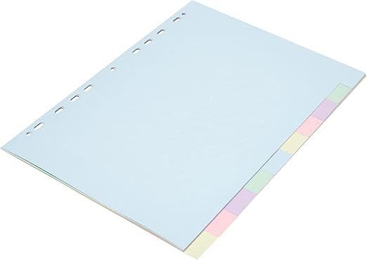 Intercalaires carte 180g forever 10 positions - a4