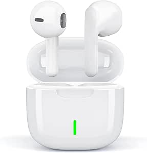 Auriculares Inalámbricos,In Ear Auriculares Bluetooth 5.3 con Cancelacion Ruido HD Mic, 50H HiFi Estéreo Cascos, Control Táctil, IPX7 Impermeable Deportes Audifonos Inalambricos para iPhone Android