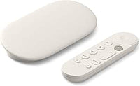 Google - Chromecast con Google TV (4K), Entretenimiento en streaming, en tu TV y con búsqueda por voz, Disfruta de películas, series y Netflix en 4K con HDR, Fácil de instalar, Color Cielo
