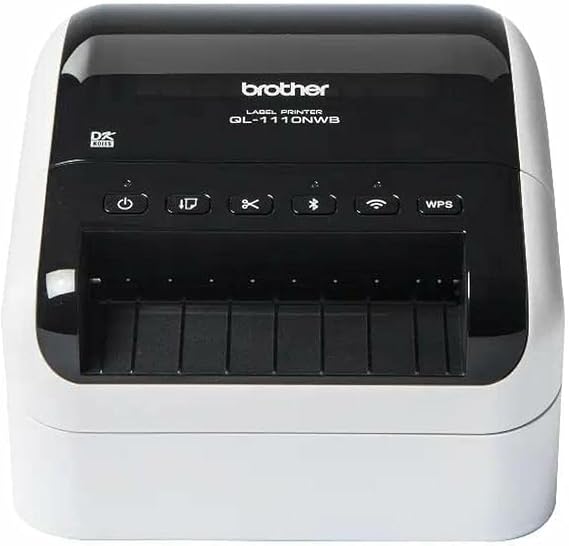 Impresora para Etiquetas Brother QL-1110NWBC Negro/Blanco - Marca: Brother - EAN: 4977766826860