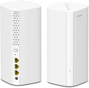 Tenda Nova Mesh MX12 (2-Pack) - Mesh WiFi 6 AX3000, Router Repetidor WiFi de Doble Banda 2,4 GHz/5 GHz, Conecta 60 Dispositivos, Control Parental, MU-MIMO, OFDMA