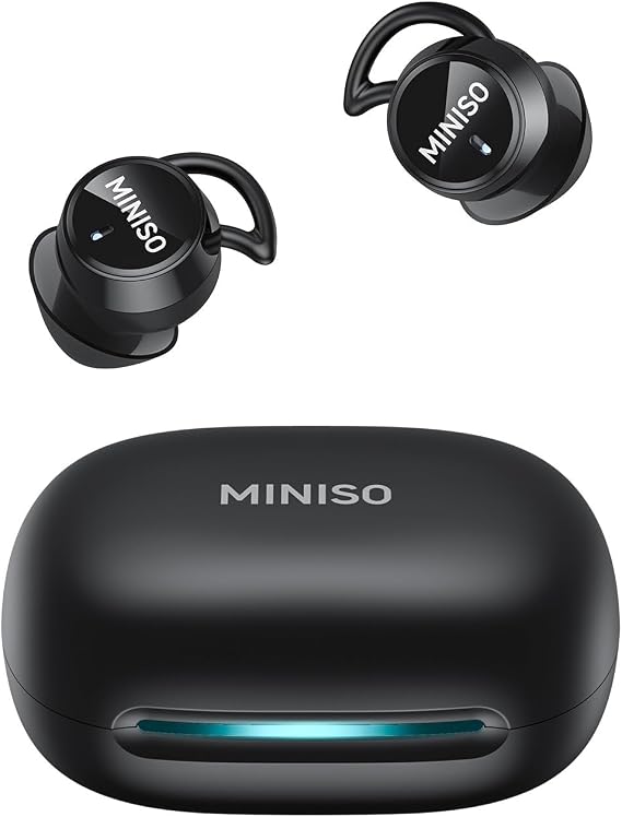 MINISO MS217 - Auriculares para dormir, 4-1 con 165 idiomas y 8 modos, cancelación pasiva de ruido para dormir de lado, ajuste suave y cómodo, Bluetooth 6.0 inalámbrico estable para dormir, trabajo