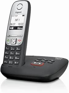 Gigaset A415A - Teléfono inalámbrico DECT, 50 m, 300 m, 100 entradas, Negro [En alemán]