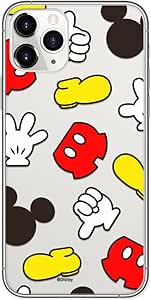 Ert Group Funda para teléfono móvil iPhone 11 Pro MAX Original y con Licencia Oficial de Disney con diseño Mickey 046 Adaptada a la Forma del teléfono móvil, parcialmente Transparente