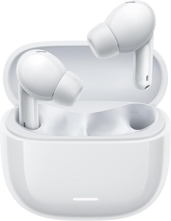 XIAOMI Redmi Buds 6 Lite - Auriculares inalámbricos, cancelación de Ruido, Ligeros, hasta 36 Horas de autonomía, Bluetooth 5.3, Blanco (Versión ES)