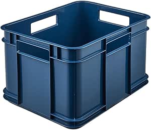 keeeper Boîte de Rangement avec Poignées, Boîte Euro M, Procyclen, 16 L, Bruno Eco Line, Eco Bleu