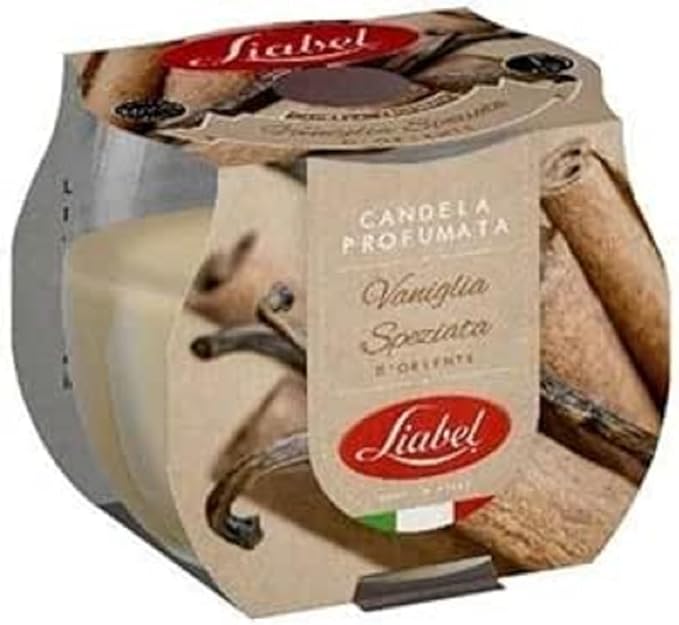Liabel - Vela Perfumada con Aroma Exclusivo Fabricado en Italia, Vainilla Especiada del Este
