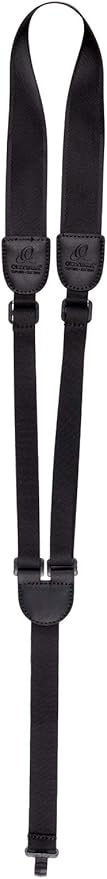 ORTEGA OGSHK-BK correa de guitarra con orificio de nylon, 37 mm, negra