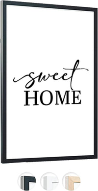 edihome, Marcos de Fotos A3, (1 Unidad), 29,7 x 42 cm, de Madera, Lamina Acrilica, para Título Universitario, Poster, Fotografias Boda, Comunión, Diplomas (Negro - 1 Unidad)