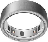 OURA Ring 4 Anillo Inteligente - Brushed Silver - Talla 11 | Averigua tu Talla con el Kit de Tallaje Ring 4 | Monitoriza el sueño, la FC, el estrés y más - hasta 8 días de autonomía