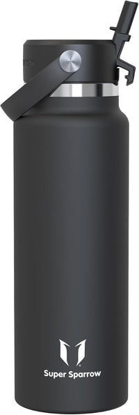 Sparrow Botella Agua Acero Inoxidable 1.2L Botella Termica Pajita - Termo