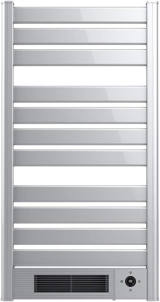 Cecotec Radiador Toallero Eléctrico Bajo Consumo Ready Warm 9770 Ceramic Towel INOX. Calefactor Cerámico Incorporado, 2000 W, Pantalla LED, Mando a Distancia, Temporizador, IPX4