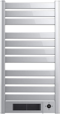 Cecotec Radiador Toallero Eléctrico Bajo Consumo Ready Warm 9770 Ceramic Towel INOX. Calefactor Cerámico Incorporado, 2000 W, Pantalla LED, Mando a Distancia, Temporizador, IPX4