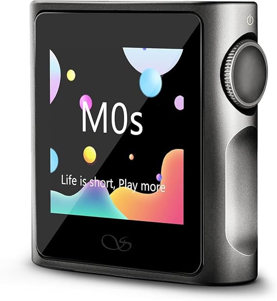 SHANLING M0s - Reproductor de MP3 Hi-Fi Mini DAC AMP HD Pantalla táctil Bluetooth 5.0, soporta sonido estéreo sin pérdidas con tarjeta SD de 2 TB para deportes, correr y entrenar (titanio, sin tarjeta