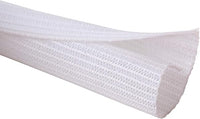 Alex Tech 10mm-7.7m Manguito de Cable Auto-Cierre Recoge Cables Cubre Cables Organizador Cables Funda Cables para Computadora PC Automotriz - Blanco