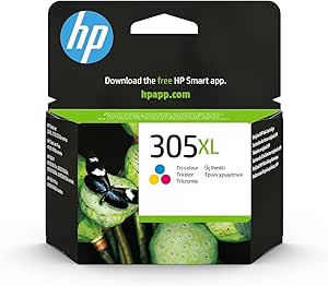 HP 305XL 3YM63AE - Cartucho de Tinta de Alta Capacidad, Compatible con Impresoras de Inyección de Tinta HP Deskjet Series 2700, 4200, Envy Series 6020, 6030, 6400, 6430, Tricolor
