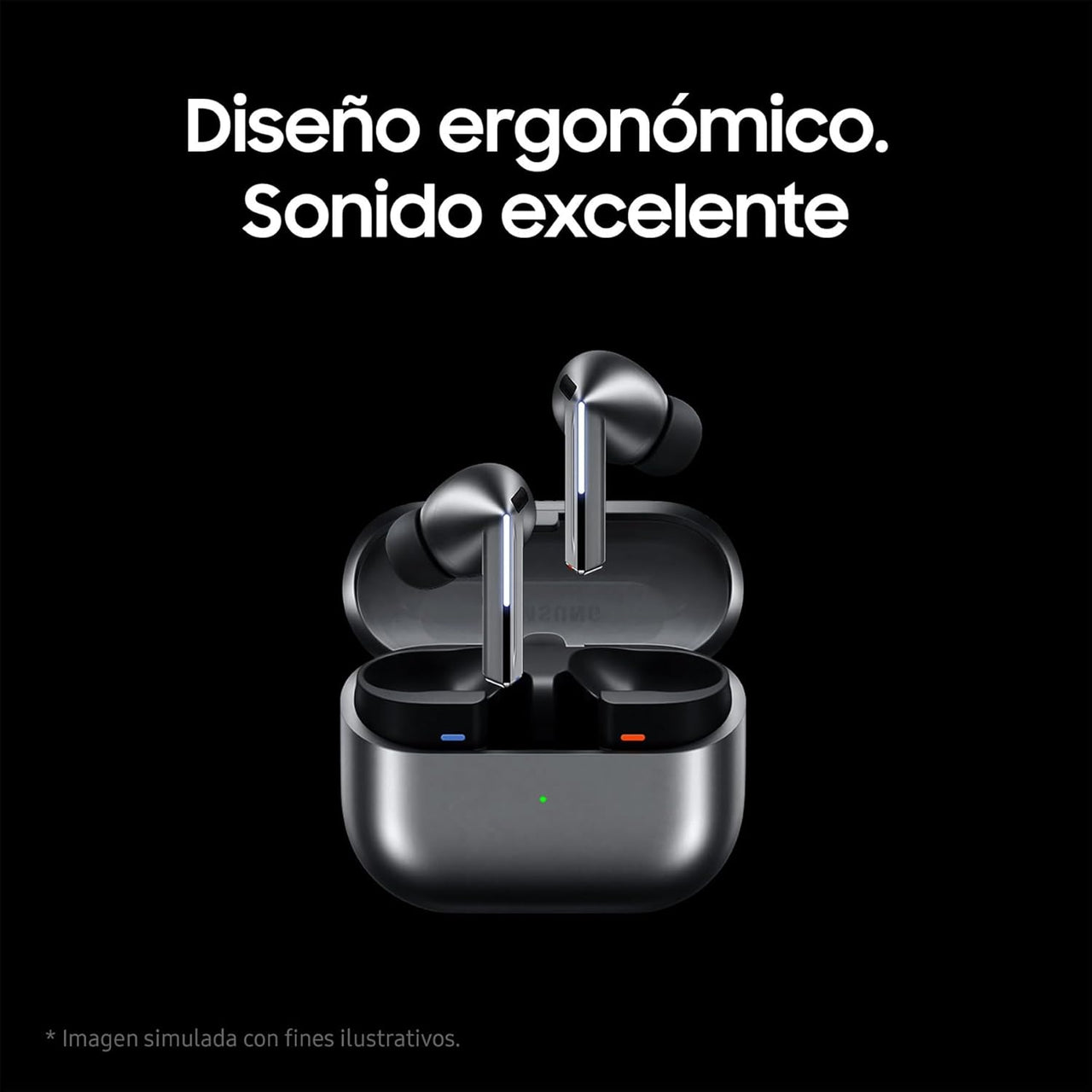 Samsung Galaxy Buds3 Pro - Auriculares Inalámbricos, Cancelación de Ruido, Bluetooth, Audio 361, Sonido Hi-Fi, Gris (Versión Española)