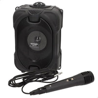 COLORBABY Altavoz Karaoke inalámbrico, 80W de Potencia, Luces RGB, Micrófono Incluido, Función TWS estéreo, USB, microSD, Radio, Batería Recargable, Portátil, para Fiestas y Eventos (47893)