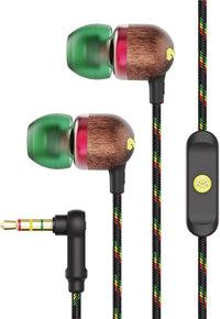 Marley Smile Jamaica Dentro de Oído Binaural Alámbrico - Auriculares ( Dentro de Oído, Intraaural, Verde, Madera)
