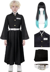 Heionia Anime Disfraz Niños Adultos Cosplay Costume con Peluca Kimono Disfraces Uniforme para Halloween Carnaval Navidad Fiesta