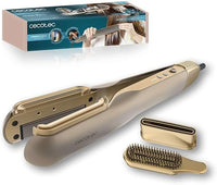 Cecotec Plancha de Pelo con Aire AirLisse 2in1 ForceDry Champagne. 1120000RPM, Flujo de Aire 19,7 Litros por Segundo, 2 Cabezales Imantados, Plasma, Motor Brushless, 4 Temperaturas y 2 Velocidades