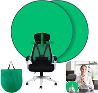 Croma Verde Silla,GRABADO Green Screen Plegable,Greenscreen Fondo de Pantalla with Stand，Pantalla Verde Fijar en Silla para Estudio de Video Fotográfico，TV，Youtube，Reuniones en Línea(142cm)