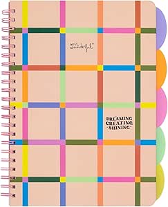 Mr. Wonderful - A4 notebook with fold-out tabbed dividers - Dreaming, creating, shining