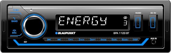 Blaupunkt BPA1123BT, Autoradio Multicolor con RDS, Bluetooth, 2X USB