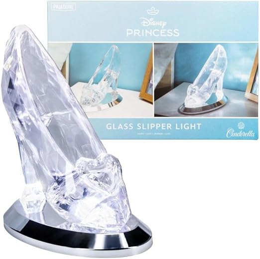 Paladone Cinderella Glass Slipper Light Officially Licensed Disney Princess Night Light, Magical Glow Mode y Standard Lighting, Collectors Gift