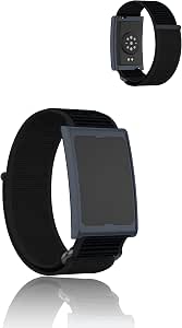 yystao Pulsera para Amazfit Helio, correa de nailon compatible con Amazfit Helio, correa de repuesto respetuosa con la piel, 22 mm (negro)