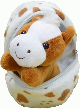 Kögler-Plush Toys Lotti Mini Pony Huevo, Aprox. 13 cm de Alto, Juguete de Peluche para acurrucarse y amar, como pequeño Regalo niñas, Multicolor, (75766)