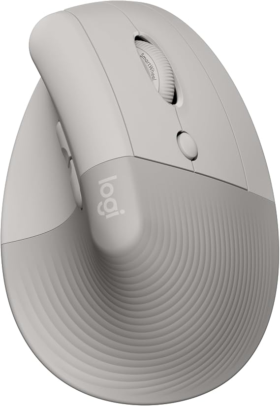 Logitech Lift Ratón Ergonómico Vertical, Inalámbrico, Bluetooth o Receptor Logi Bolt USB, clics Silenciosos, 4 Botones, Compatible con Windows/macOS/iPadOS, portátil, PC - Arena