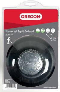 Oregon Cabezal de Desbrozadora 130 mm Tap & Go Sin Tornillos, Para Vegetación Densa, Compatible con Desbrozadoras de Eje Recto como Stihl, Bosch, Ryobi, Worx y Más