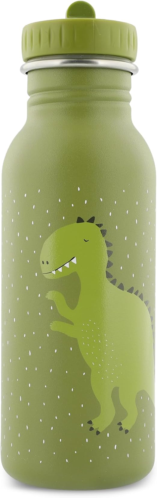 Trixie - Botella de beber para niños de acero inoxidable 500ml - Mr. Dino (Dinosaurio)