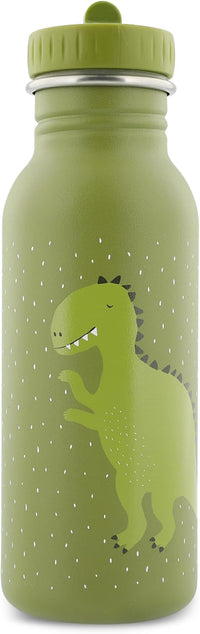 Trixie - Botella de beber para niños de acero inoxidable 500ml - Mr. Dino (Dinosaurio)