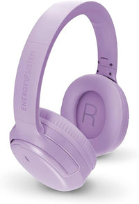 Energy Sistem Rizz Auriculares Inalambricos Bluetooth 5.4 Plegables 50H de Bateria Deep Bass Cascos Diadema con Microfono Conexion Multipunto y Carga Rapida (Lila)