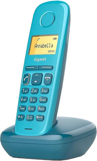 Gigaset A170 - Teléfono DECT inalámbrico - Pantalla Gráfica Iluminada - Fácil de Usar - Instalación Sencilla, Color Azul [Versión Española]