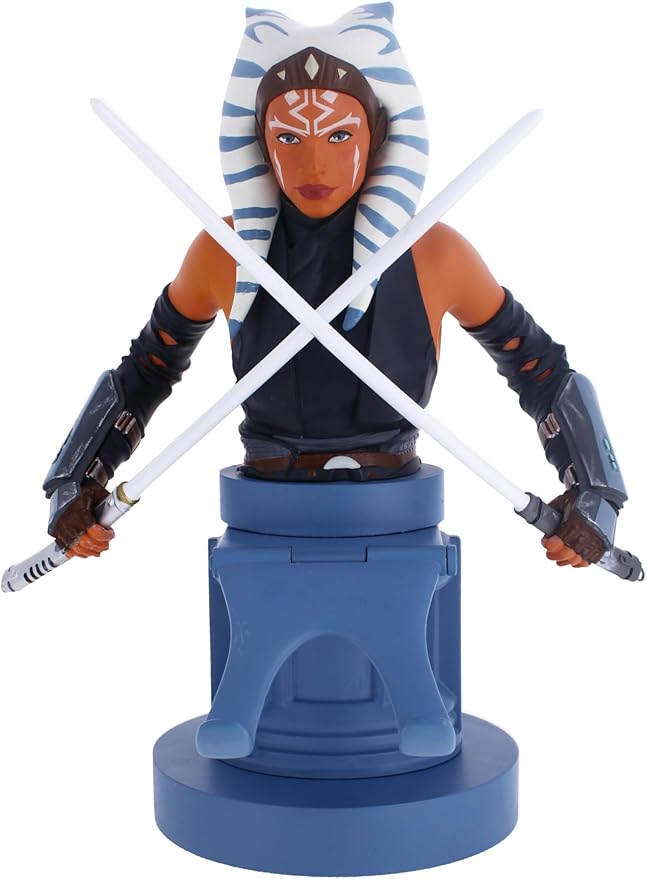 Cable Guys - Star Wars Ahsoka Tano Gaming Accessories Holder & Phone Holder for Most Controller (Xbox, Play Station, Nintendo Switch) & Phone